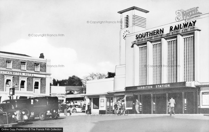Surbiton, the Station c1955