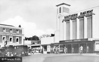 Surbiton, the Station c1955