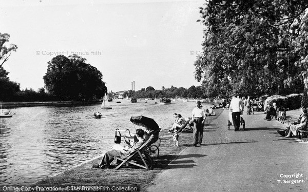 Photo of Surbiton, The Thames c.1955