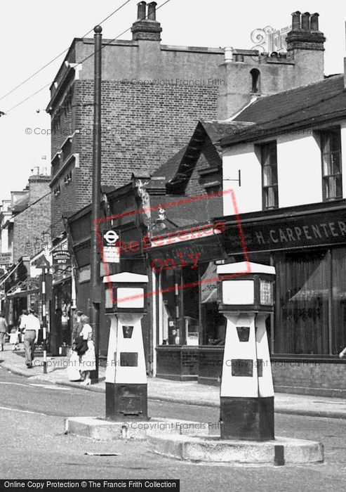 Photo of Surbiton, Traffic Islands In Victoria Road c.1955