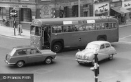 Bus And Austin A40 Cars c.1960, Sutton