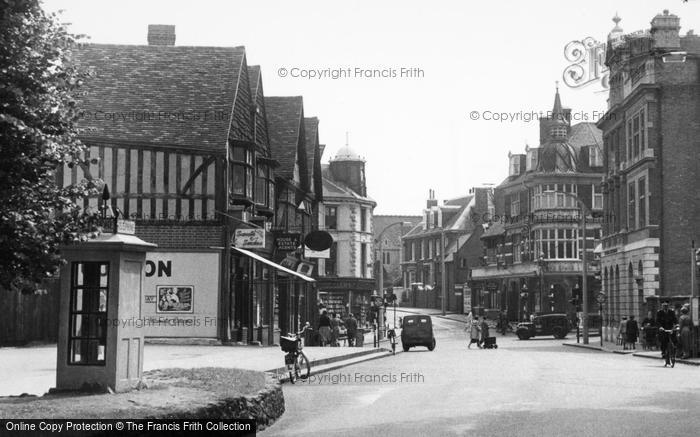 Photo of Sutton, Cheam Road, A Telephone Box c.1955