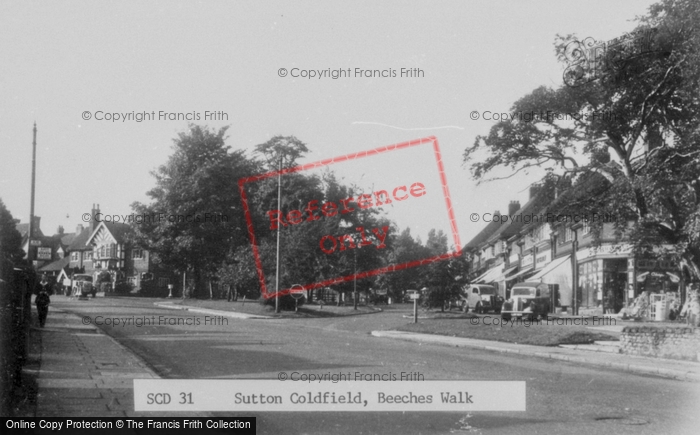 Photo of Sutton Coldfield, Beeches Walk c.1950