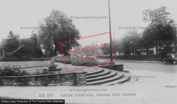 Photo of Sutton Coldfield, Beeches Walk Gardens c.1965