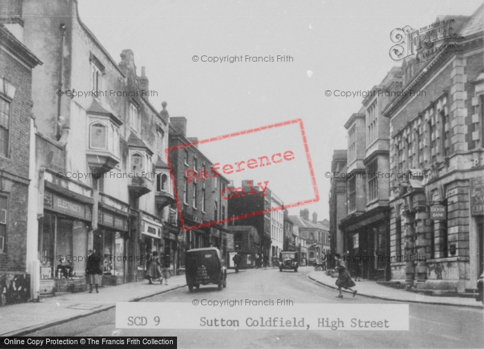 Photo of Sutton Coldfield, High Street c.1955