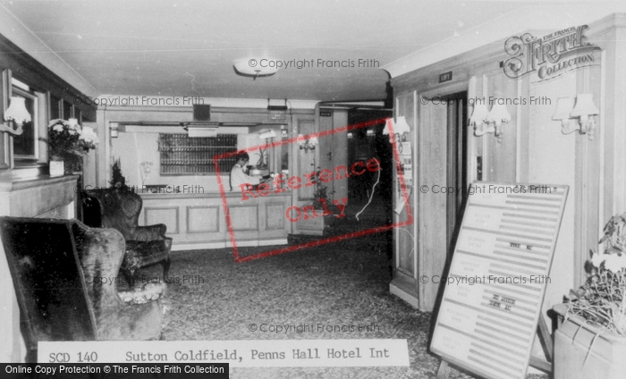 Photo of Sutton Coldfield, Penns Hall Hotel Interior c.1965