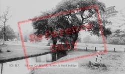 River And Road Bridge c.1965, Sutton Coldfield