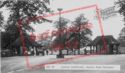 Sutton Park Entrance c.1965, Sutton Coldfield