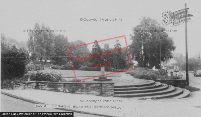 Photo of Sutton Coldfield, The Gardens, Beeches Walk c.1965