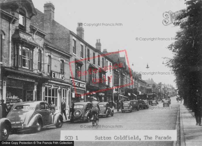Photo of Sutton Coldfield, The Parade c.1950