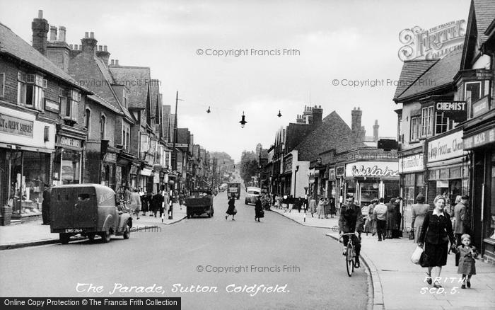 Photo of Sutton Coldfield, The Parade c.1950