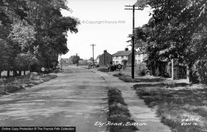 Photo of Sutton, Ely Road c.1955