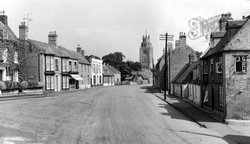 High Street And Church c.1955, Sutton