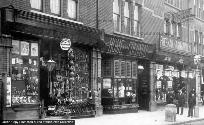 Photo of Sutton, High Street Shops 1894