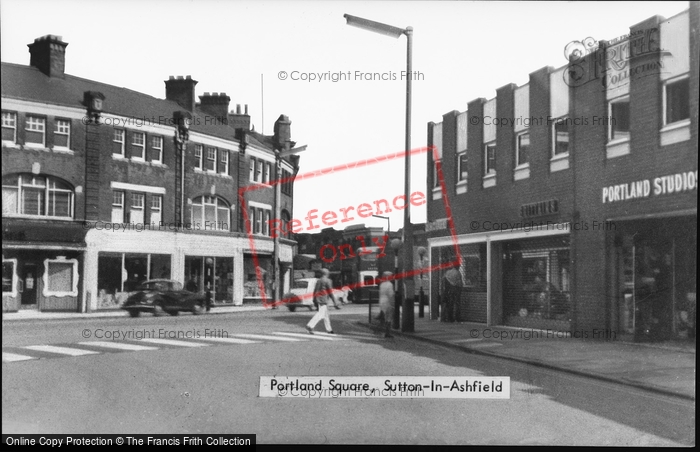 Photo of Sutton In Ashfield, Portland Square c.1960