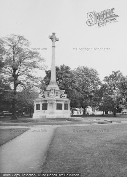 Photo of Sutton, Manor Park, The War Memorial c.1960