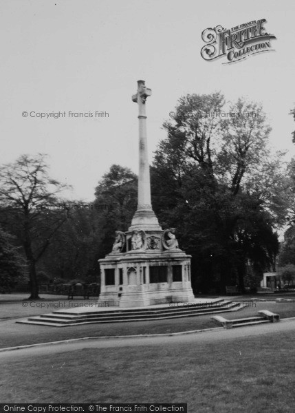 Photo of Sutton, Manor Park, The War Memorial c.1960