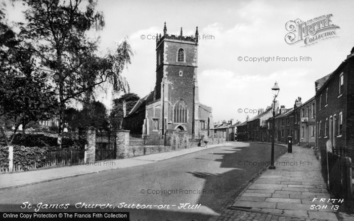 Photo of Sutton On Hull, St James' Church c.1955