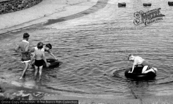 Photo of Sutton on Sea, Children Playing, the Paddling Pool c1950