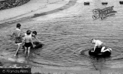 Sutton on Sea, Children Playing, the Paddling Pool c1950