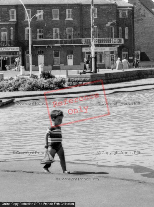 Photo of Sutton On Sea, Going To Play With My Toy Boat, The Paddling Pool c.1965