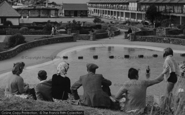 Photo of Sutton On Sea, Overlooking The Paddling Pool c.1950
