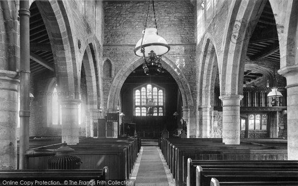 Photo of Sutton On Trent, Church Interior 1909