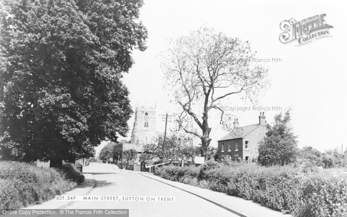 Photo of Sutton On Trent, Main Street c.1955