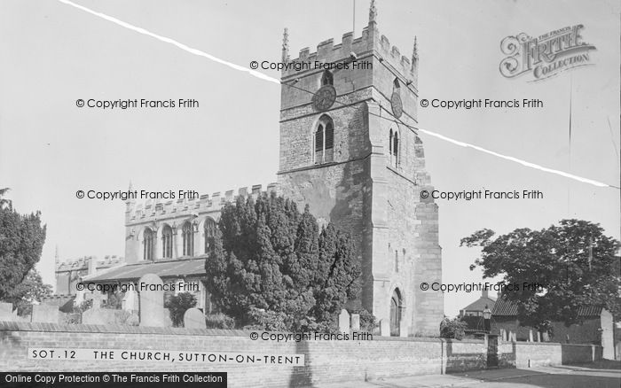 Photo of Sutton On Trent, The Church c.1955