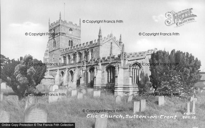 Photo of Sutton On Trent, The Church c.1955