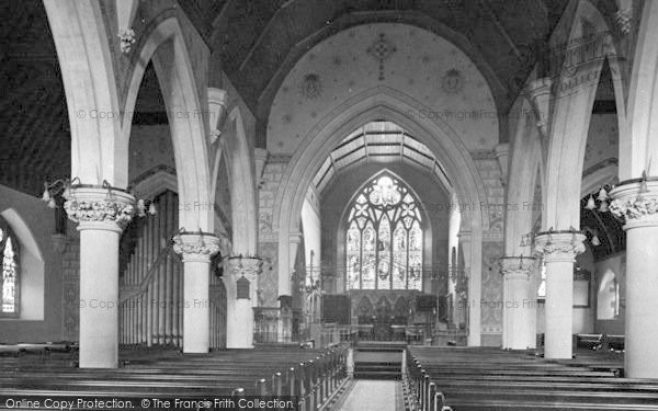 Photo of Sutton, Parish Church, Interior 1913