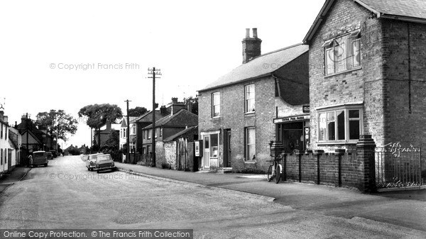 Photo of Sutton, Post Office And High Street c.1960