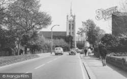 St Nicholas Road And Methodist Church c.1965, Sutton