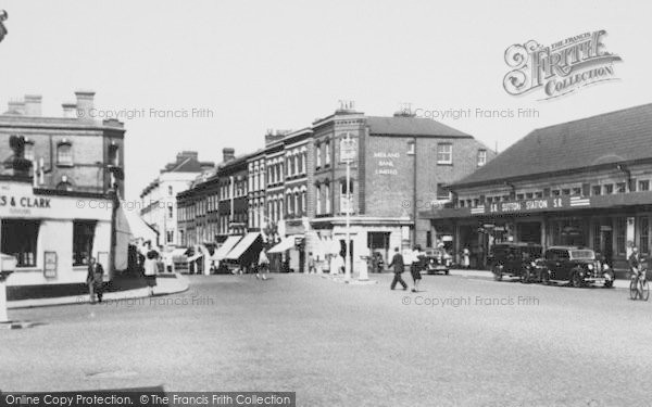 Photo of Sutton, Station And High Street c.1950