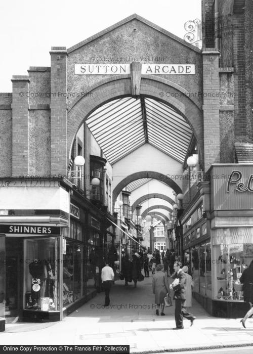 Photo of Sutton, The Arcade c.1965