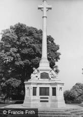 Sutton, the War Memorial c1960
