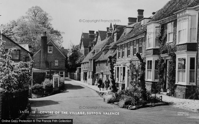 Photo of Sutton Valence, Centre Of The Village c.1955