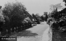 The Cross Roads And Church c.1955, Sutton Valence