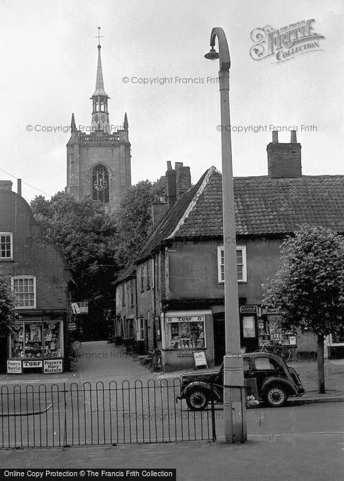 Photo of Swaffham, London Street And Church Of St Peter And St Paul 1952