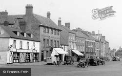 Shops In Market Place c.1939, Swaffham