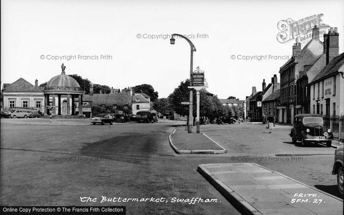 Photo of Swaffham, The Buttermarket c.1955