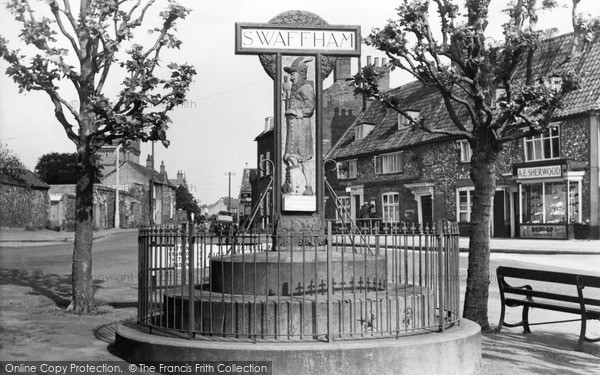Photo of Swaffham, The Town Sign c.1939