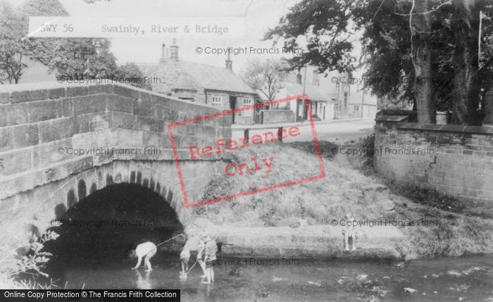 Photo of Swainby, The River And Bridge c.1970