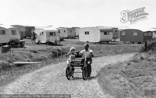 Photo of Swalecliffe, Cycling, Seaview Holiday Camp c.1955