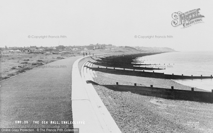Photo of Swalecliffe, The Sea Wall c.1955