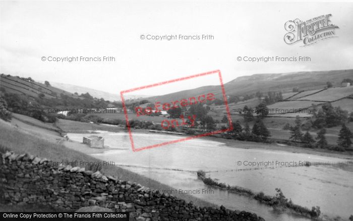 Photo of Swaledale, The River Swale In Flood Near Low Row c.1950