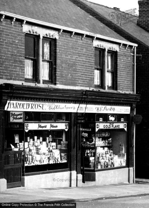 Photo of Swallownest, High Street, Harold Rose's And Parkin's Stores c.1955
