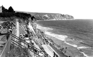 Ballard Down From Garden Terraces, Highcliffe c.1960, Swanage