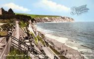 Ballard Down From Garden Terraces, Highcliffe c.1960, Swanage