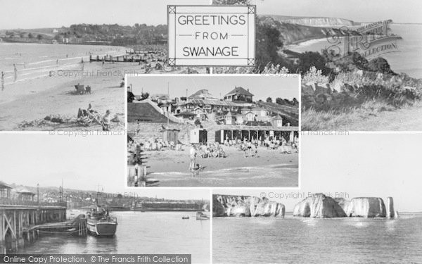 Photo of Swanage, Composite c.1960